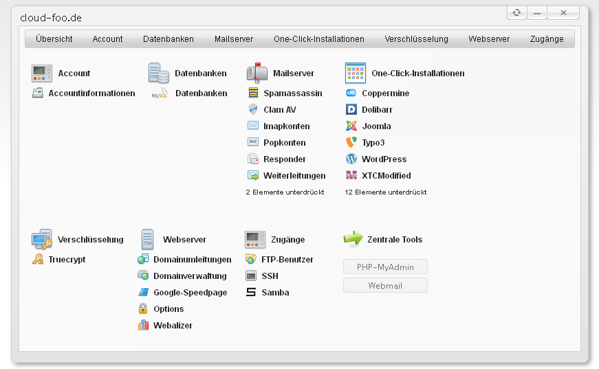 Evolution Hosting Grafik Dashboard
